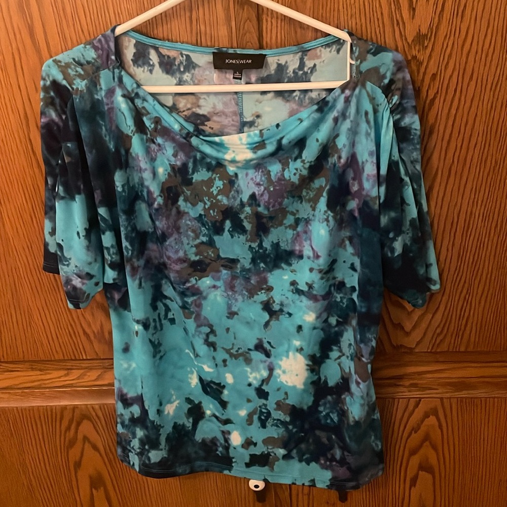 Blue print top size large